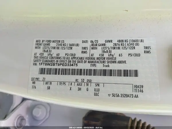 1FT8W2BT9PED33475 2023 FORD F250 - Image 8