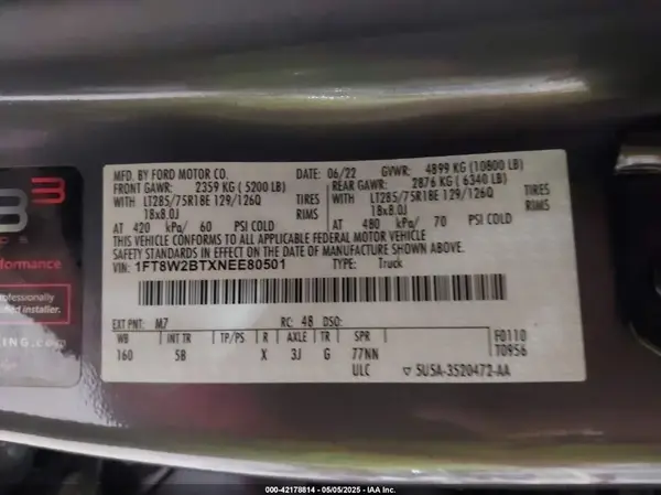 1FT8W2BTXNEE80501 2022 FORD F250 - Image 8