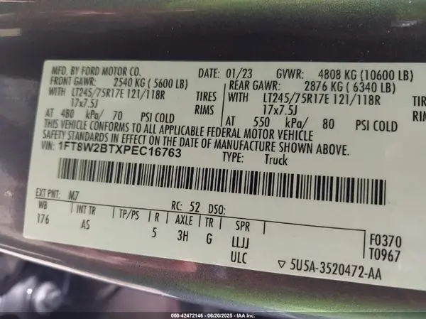 1FT8W2BTXPEC16763 2023 FORD F250 - Image 8