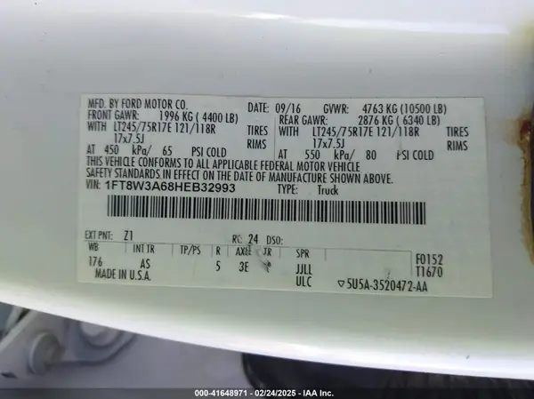 1FT8W3A68HEB32993 2017 FORD F350 - Image 8