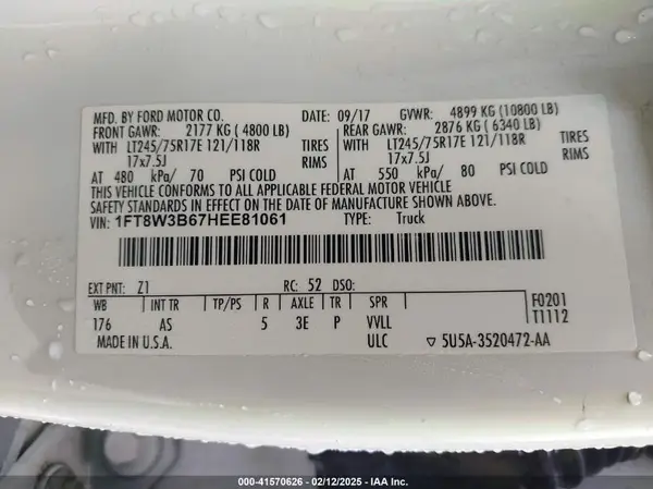 1FT8W3B67HEE81061 2017 FORD F350 - Image 8