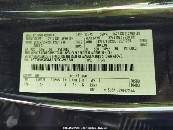 1FT8W3BM2REC29380 2024 FORD F350 - Image 8