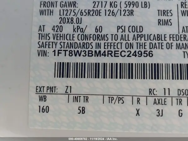 1FT8W3BM4REC24956 2024 FORD F350 - Image 8