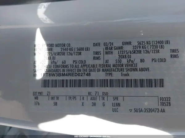 1FT8W3BM4RED02748 2024 FORD F350 - Image 8