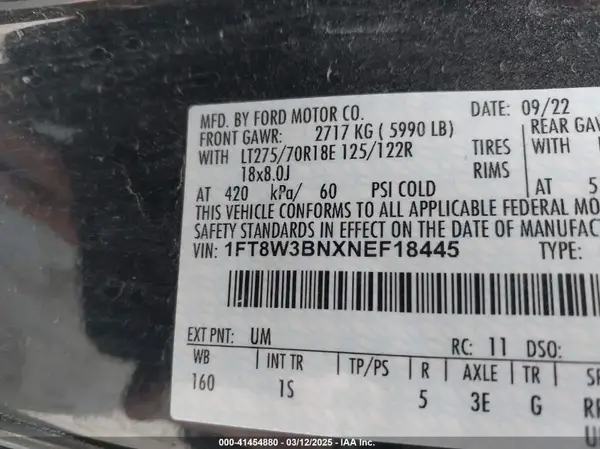 1FT8W3BNXNEF18445 2022 FORD F350 - Image 8