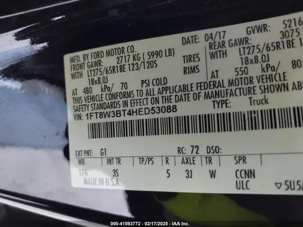 1FT8W3BT4HED53088 2017 FORD F350 - Image 8