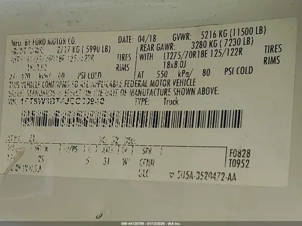 1FT8W3BT4JEC39940 2018 FORD F350 - Image 8