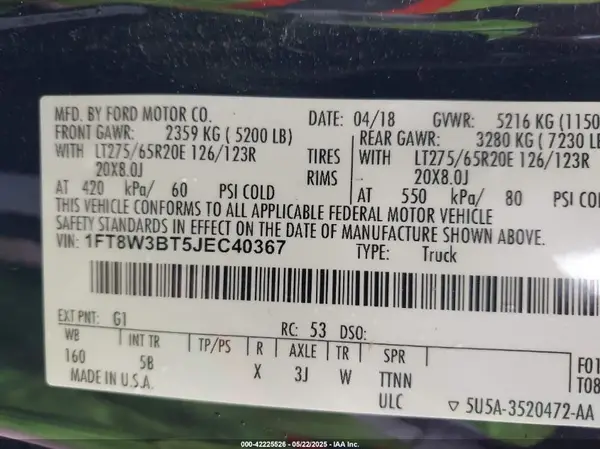 1FT8W3BT5JEC40367 2018 FORD F350 - Image 8