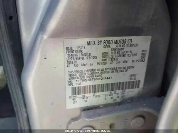 1FT8W3BT6GED11441 2016 FORD F350 - Image 8