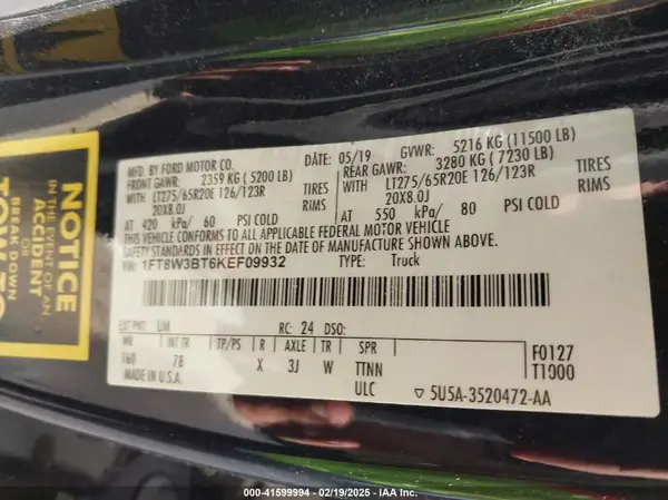 1FT8W3BT6KEF09932 2019 FORD F350 - Image 8