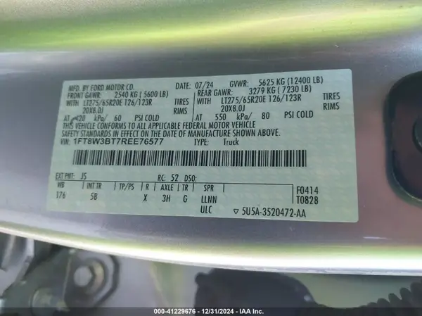 1FT8W3BT7REE76577 2024 FORD F350 - Image 8