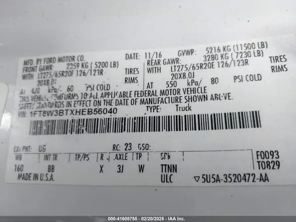 1FT8W3BTXHEB56040 2017 FORD F350 - Image 8