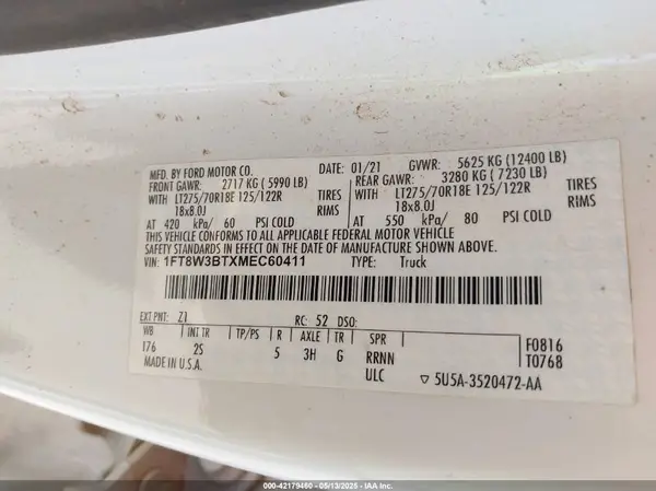 1FT8W3BTXMEC60411 2021 FORD F350 - Image 8