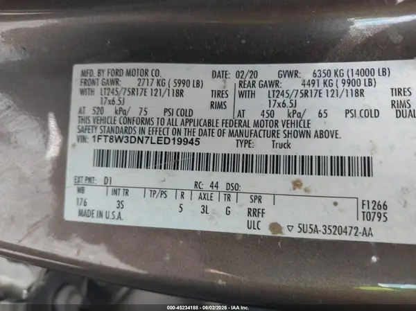 1FT8W3DN7LED19945 2020 FORD F350 - Image 8