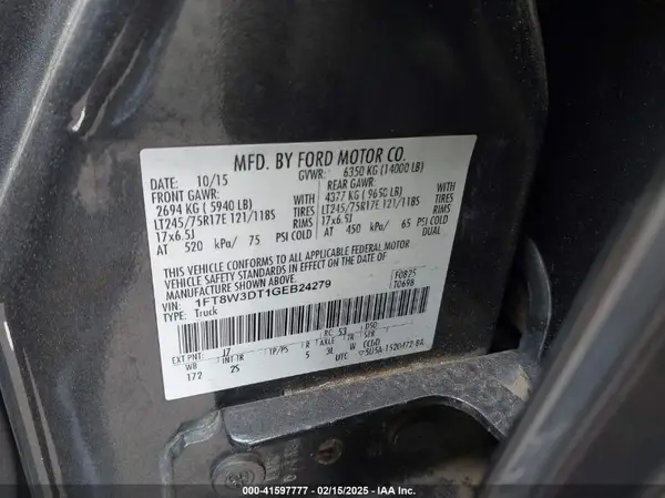 1FT8W3DT1GEB24279 2016 FORD F350 - Image 8