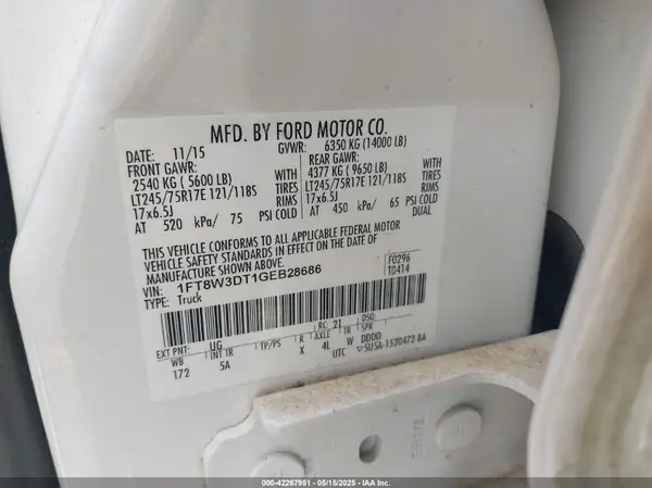 1FT8W3DT1GEB28686 2016 FORD F350 - Image 8