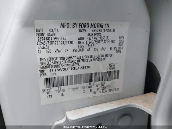 1FT8W3DT1GEC38430 2016 FORD F350 - Image 8