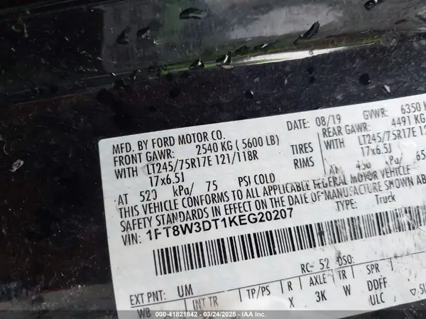 1FT8W3DT1KEG20207 2019 FORD F350 - Image 8