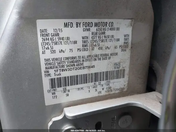 1FT8W3DT2GEB75645 2016 FORD F350 - Image 8