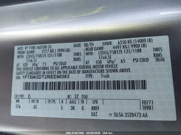 1FT8W3DT2REE90383 2024 FORD F350 - Image 8