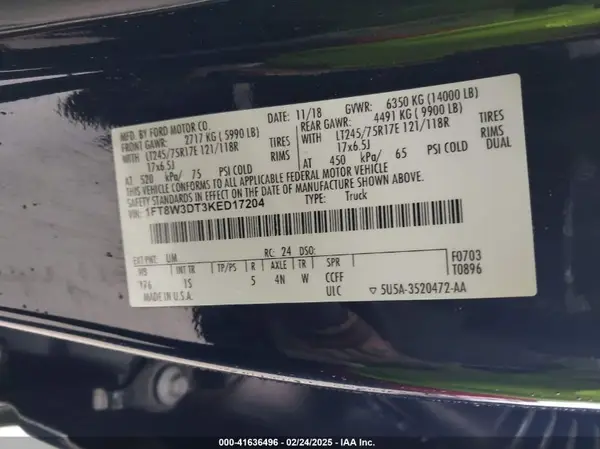 1FT8W3DT3KED17204 2019 FORD F350 - Image 8
