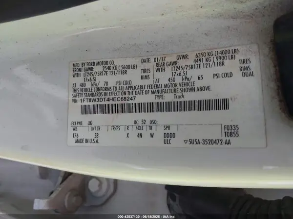 1FT8W3DT4HEC68247 2017 FORD F350 - Image 8