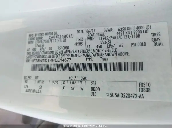 1FT8W3DT4HEE14677 2017 FORD F350 - Image 8