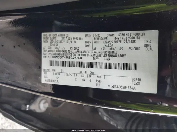 1FT8W3DT4MEC25568 2021 FORD F350 - Image 8