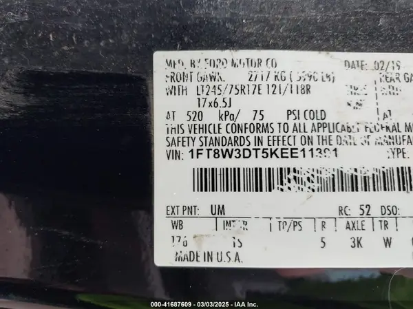 1FT8W3DT5KEE11391 2019 FORD F350 - Image 8
