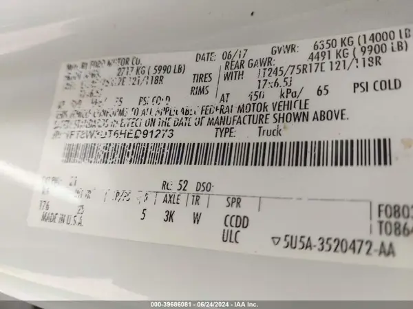 1FT8W3DT6HED91273 2017 FORD F350 - Image 8