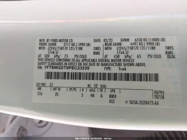 1FT8W3DT9PEC23335 2023 FORD F350 - Image 8