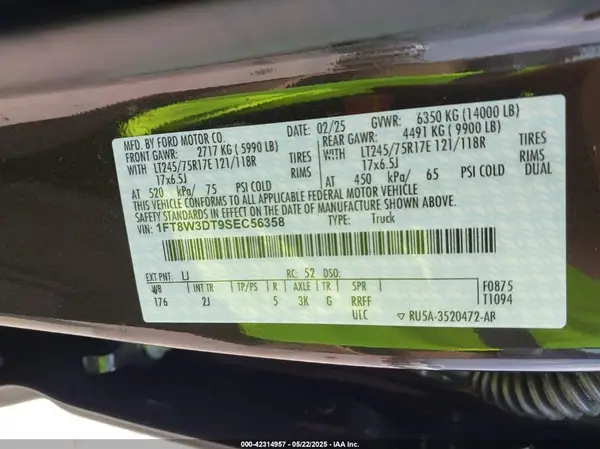 1FT8W3DT9SEC56358 2025 FORD F350 - Image 8