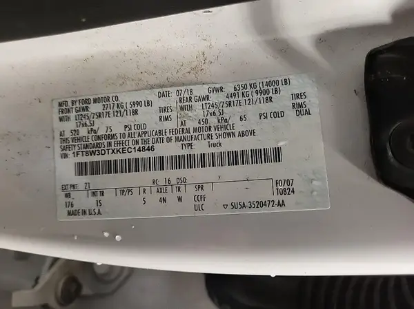 1FT8W3DTXKEC14846 2019 FORD F350 - Image 2
