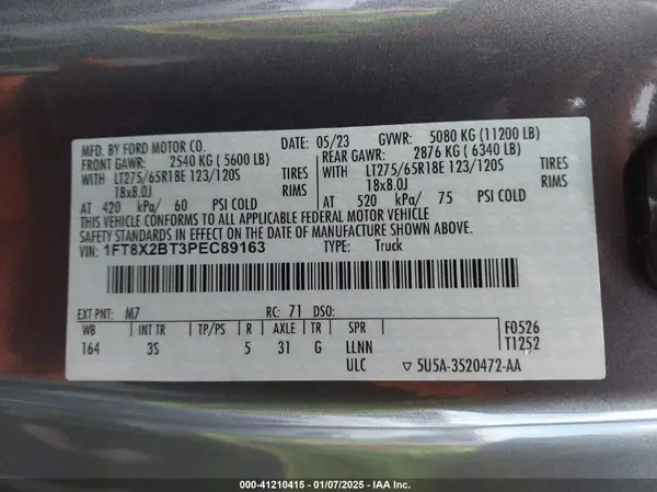 1FT8X2BT3PEC89163 2023 FORD F250 - Image 8
