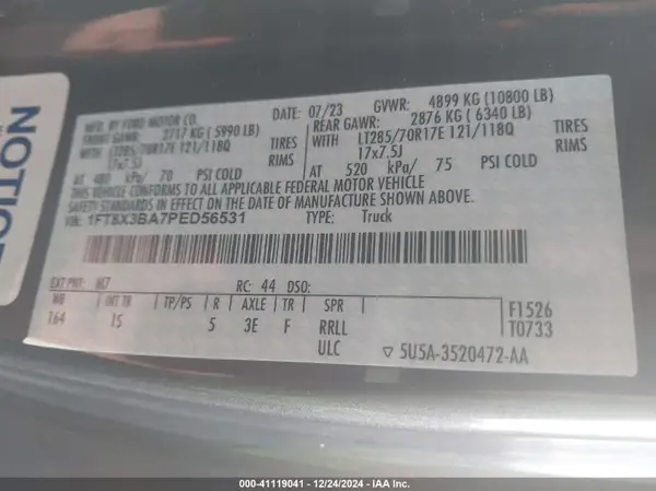 1FT8X3BA7PED56531 2023 FORD F350 - Image 8