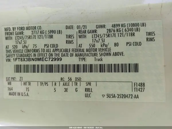 1FT8X3BN0MEC72999 2021 FORD F350 - Image 4