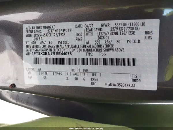 1FT8X3BN7REE44078 2024 FORD F350 - Image 8