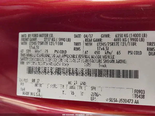 1FT8X3DT3HED39189 2017 FORD F350 - Image 8