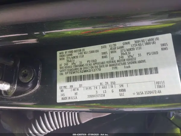 1FTEW1C52MKD12770 2021 FORD F-150 - Image 8