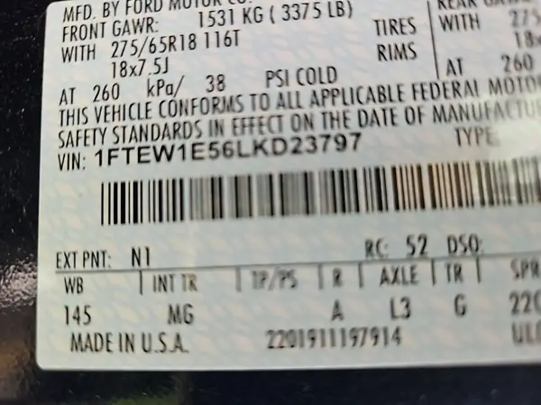 1FTEW1E56LKD23797 2020 FORD F-150 - Image 8