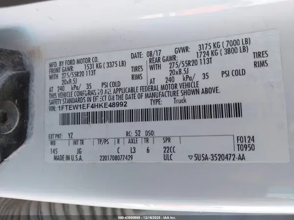 1FTEW1EF4HKE48992 2017 FORD F-150 - Image 8