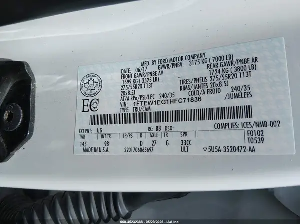 1FTEW1EG1HFC71836 2017 FORD F-150 - Image 8