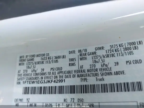 1FTEW1EG3JKF42991 2018 FORD F-150 - Image 8
