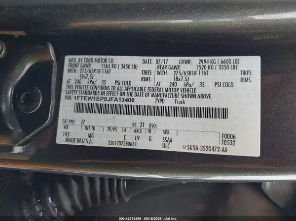 1FTEW1EP5JFA13406 2018 FORD F-150 - Image 8