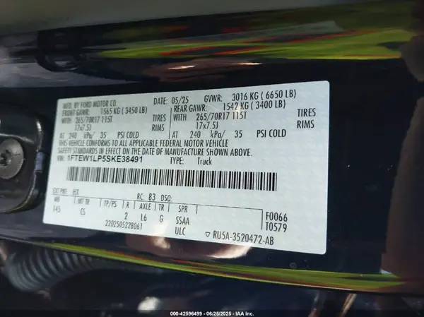 1FTEW1LP5SKE38491 2025 FORD F-150 - Image 5