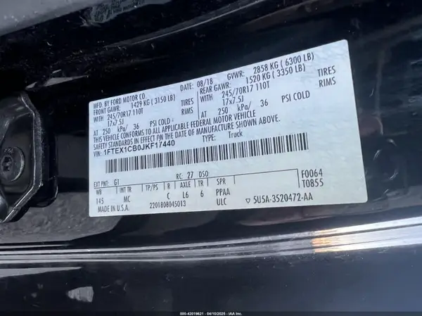 1FTEX1CB0JKF17440 2018 FORD F-150 - Image 8