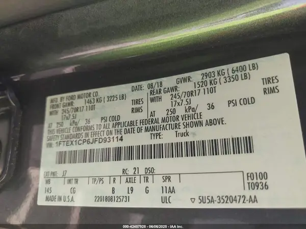 1FTEX1CP6JFD93114 2018 FORD F-150 - Image 8