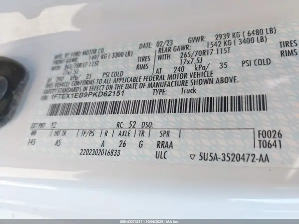 1FTEX1EB9PKD62151 2023 FORD F-150 - Image 8