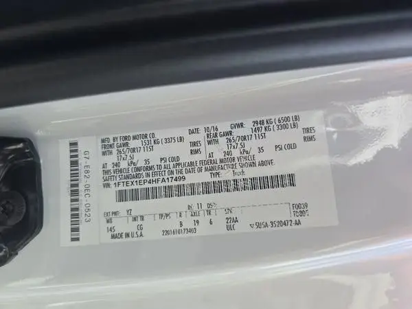 1FTEX1EP4HFA17499 2017 FORD F-150 - Image 8