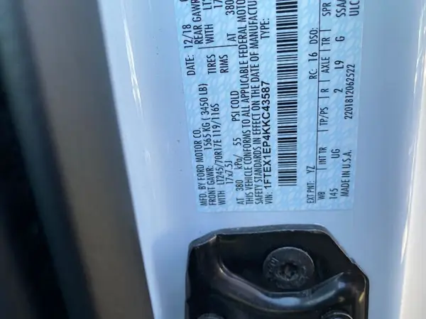 1FTEX1EP4KKC43587 2019 FORD F-150 - Image 2